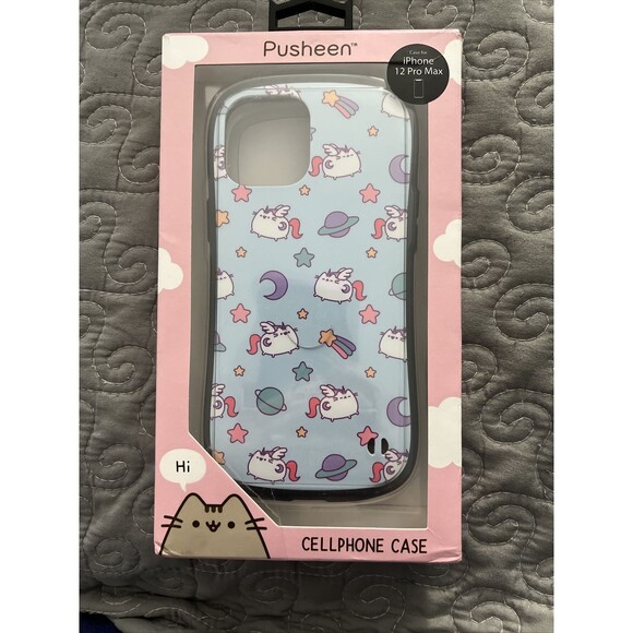 Pusheen Apple iPhone Case For 12 Pro Max Cellphone Case Blue NWT - Picture 1 of 3